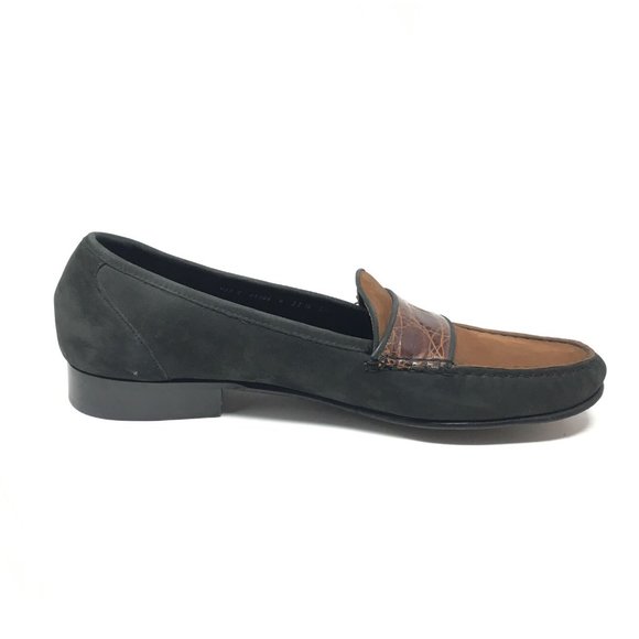 Bragano Cole Haan Loafers Shoes Sz 11.5 Brown Croc main image 4